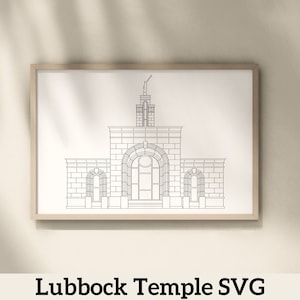 Lubbock, Texas LDS Temple | Digital Download | SVG File | PNG File | Vector File