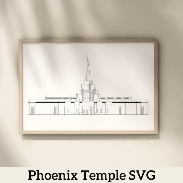 Phoenix Arizona LDS Temple | Digital Download | SVG File | PNG File | Vector File