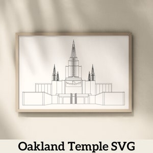 Oakland California LDS Temple | Digital Download | SVG File | PNG File | Vector File