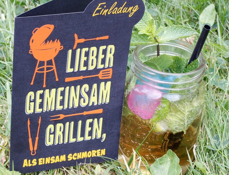 Plotterdatei Lieber gemeinsam grillen SVG / DXF Plott Spruch Sommer