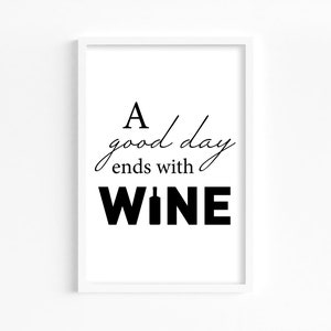 A good day | Posters | Print | DIN A4 | print yourself | Wall decoration | Kitchen poster | Kitchen Print | Digital Instant Download