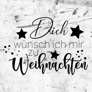 Plotterdatei WEIHNACHTSWUNSCH - SVG / DXF | Plott | Weihnachten | Romantisch | Paar | Liebe | Digitaler Sofort Download