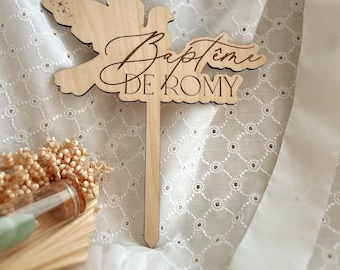 Cake Topper Mon Baptême - Pâtisserie