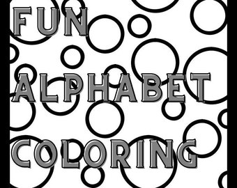 Super fun alphabet coloring