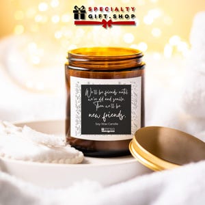 Wir werden Freunde sein, bis wir alt waren Sojakerzen-Geschenk für ihre beste Freundin Geburtstagsgeschenk BFF Kerze Eco freundlich nach Maß