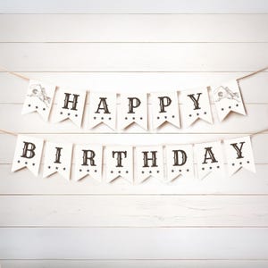Western Geburtstag Girlande | Western Cowboy Party Dekor | Canva bearbeitbare Vorlage | Digitaler Download | Geburtstagsbanner Girlande