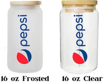 Vaso térmico Pepsi Libby con diseño inspirado en la bebida Pepsi, estampado a doble cara.