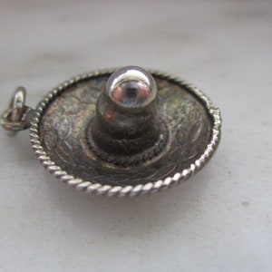 Vintage Sterling Silver Mexican Sombrero Hat Charm
