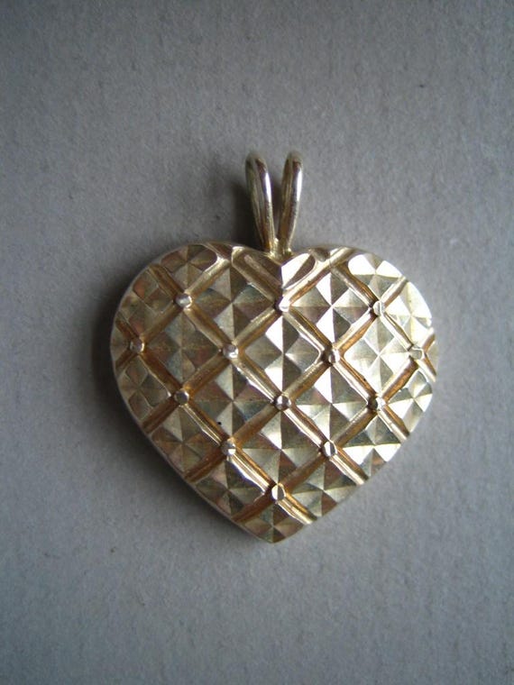 Vintage Beverly Hills Silver Sterling Silver Heart Pendant