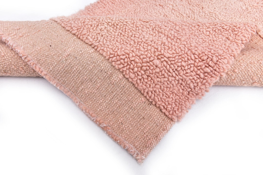 Rusk Color Rug Runners Pink Turkish Vintage Runner Rug, Pink Runner Rug, Wool Handmade Soft ...