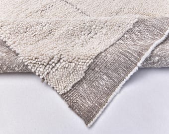 Earthly White Kilim Rug, Oversize Kilim Rug, Extra Large 6x10 7x10 8x10 Area Rugs, Mid-Century Modern, Rug For Living Room