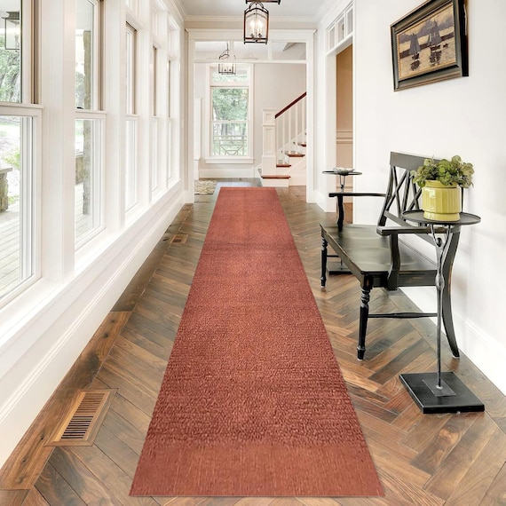 Extra Langer Teppich Läufer, Handgefertigter Kilim Teppich Läufer, Kelim Teppich, 2x18 2x20 2x22 Läufer