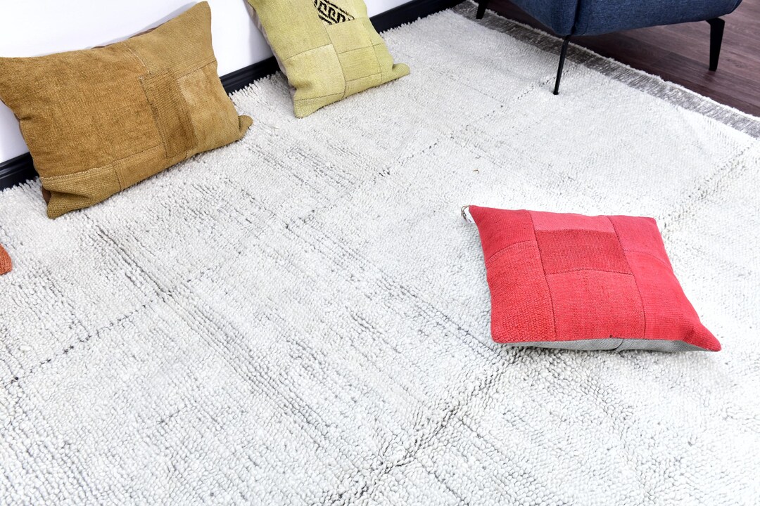 White Shack Rugs 9X12 Ivory off White Shag Rugs, Large Shag Washabel Area Rug Made With ...