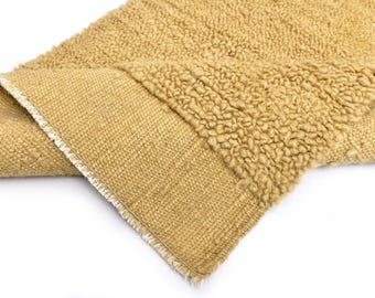 Dark Mustard Runner Rug - Modern Dark Mustard Runner Rug -  Handmade Wool jute Rug - 2x8 2x9 2x10 Runner Rugs - Hallway Kitchen Runner- Gift
