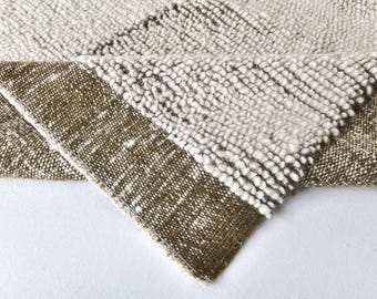 Ciemnozielony i złamany biały dywan Kilim, duży dywan Kilim, ekstra duży dywan 8x10 9x12 10x13, nowoczesny styl etniczny, dywan do pokoju w stylu wiejskim