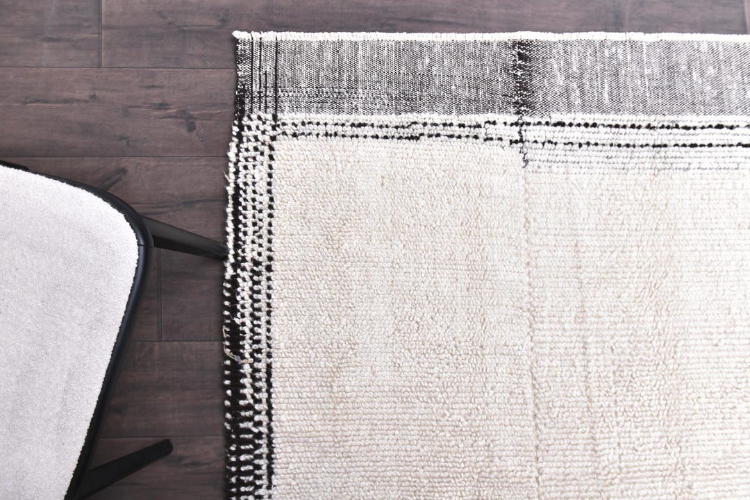6x10 Soft Area Rug, Ivory Woven Kilim Rug, 6x10 Wool Jute Kilim Rug ...