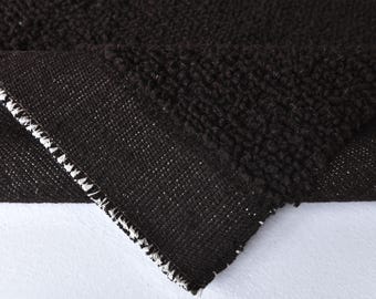 Chic Super Chunky Wool and Jute Rug - Farmhouse Style Indoor Rugs in Various Sizes - Dark Brown Carpet - OrganicRug