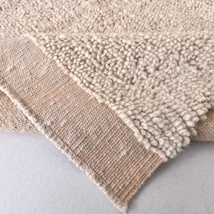 10x10 Soft Wool Square Area Rug, 10x10 Square Jute Kilim, 10x1 Jute Kilim Rug, Wool Handmade Jute Kilim, 8x8 Rugs, Peach Orange Kilim Rug