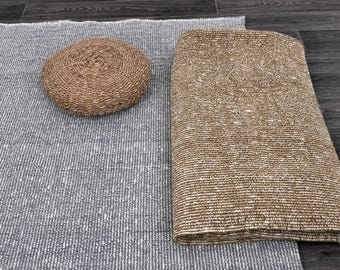 6x10 Grey Authentic Moroccan Area Rug 6x10 Unique Handwoven Wool Berber Rug for Entryways, Vintage-Inspired Irreplaceable Kilim Rug for Home