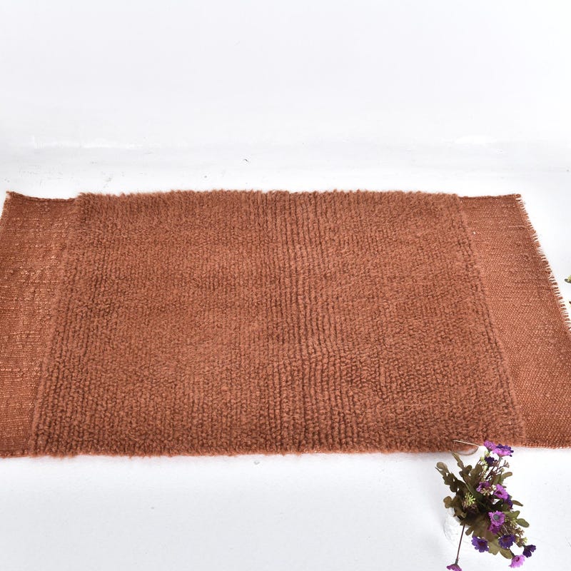 Vintage Terra Cotta Rug - Etsy