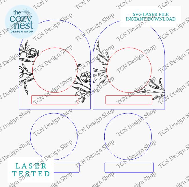 Birth Announcement Milestone SVG: Laser Cut File (SVG,DXF, Digital ...