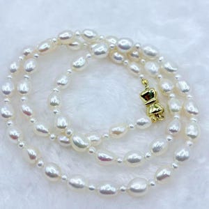 New! Natural Aurora Freshwater Pearl Necklace,Gifts for Men,Pearl Necklace,Christmas gift,birthday gifts,gifts for lover,gifts for her