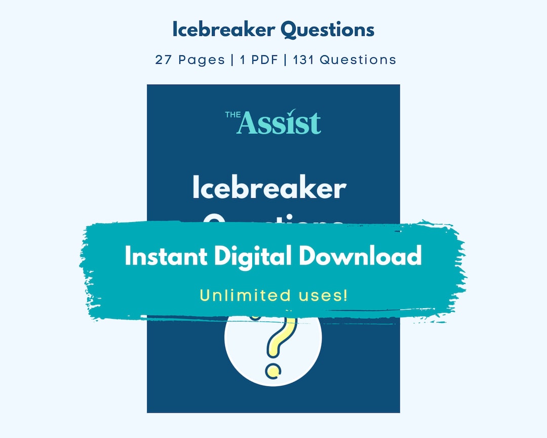 Icebreaker Questions Employee Engagement Activities 27 Page PDF Instant