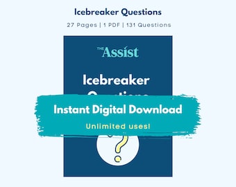 Preguntas para romper el hielo/Actividades de participación de los empleados/Actividad de descarga instantánea de PDF de 27 páginas