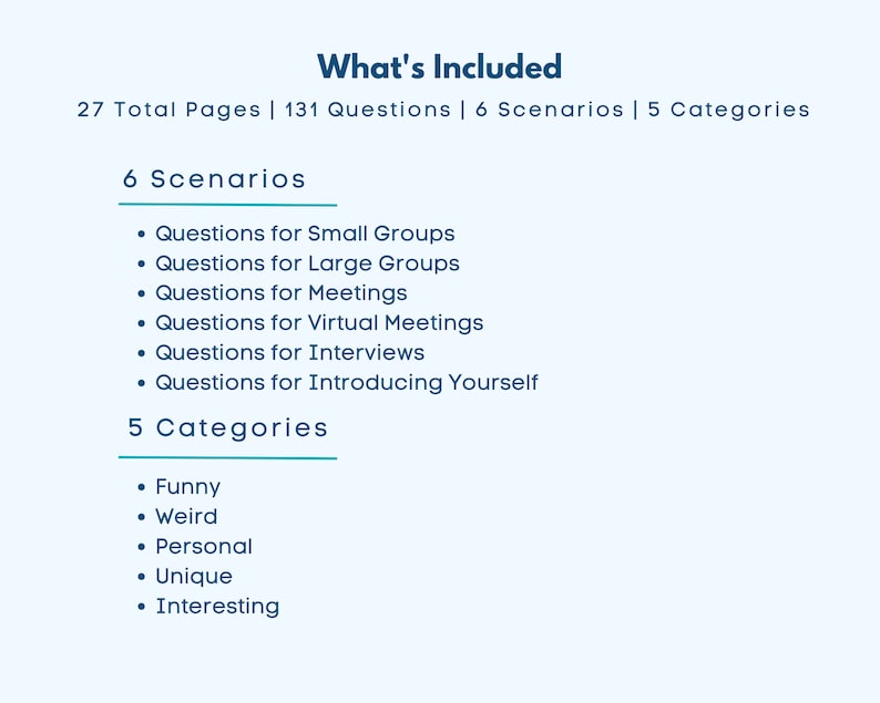 Icebreaker Questions Employee Engagement Activities 27 Page PDF Instant