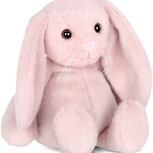 Adorable Snuggle Bunny Pink Plush Bunny - Soft and Cuddly Stuffed Animal for Kids and Baby Shower Gift