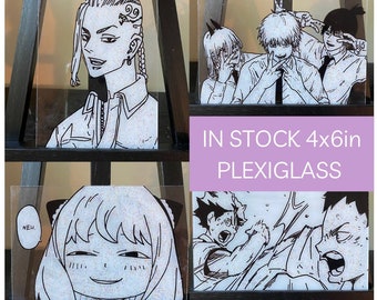 IN STOCK 4x6 plexiglass anime glass painting