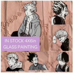 Peinture sur verre anime 4x6