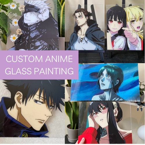 Ushio and Tora Anime Glass Painting Etsy