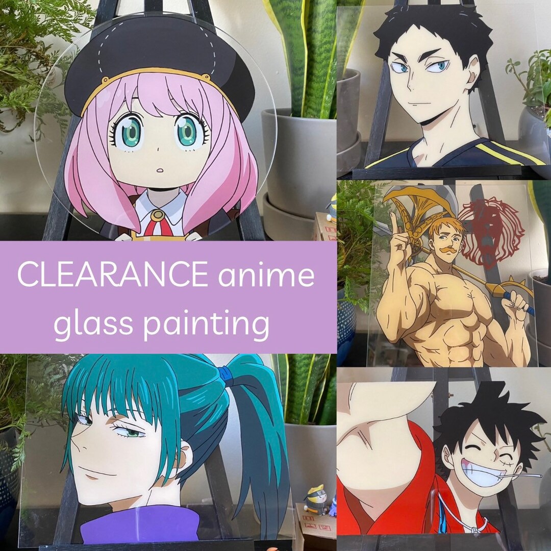 Anime glass paintings (orders open!), Hobbies & Toys, Stationery & Craft,  Handmade Craft on Carousell