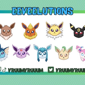 Eeveelutions Twitch サブ/ビット バッジ