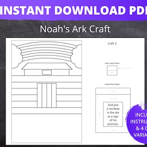 Noah&#39;s Ark Craft | Noah&#39;s Ark Bible Craft | Noah&#39;s Ark Sunday School Craft | Noah&#39;s Ark Church Craft
