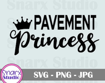Pavement Princess, decalque de veículo, princesa off road, classificação de shopping, rastreador de shopping, adesivo de carro, decalque de suv, svg, png, jpg
