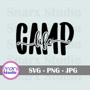 Camping  SVG, Camp Life Digital cut File, Cricut Cut File, Camping SVG, 5 Gallon Bucket, Outdoors SVG
