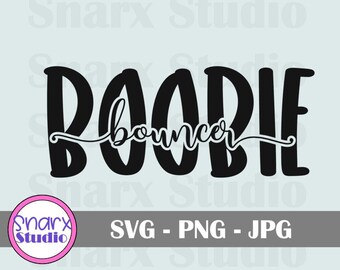 Boobie bouncer SVG, decalque de pára-brisa, adesivo off road, arquivo de corte digital, 4x4 off road, decalque de carro engraçado
