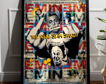 Eminem Dollar Poster (Print)