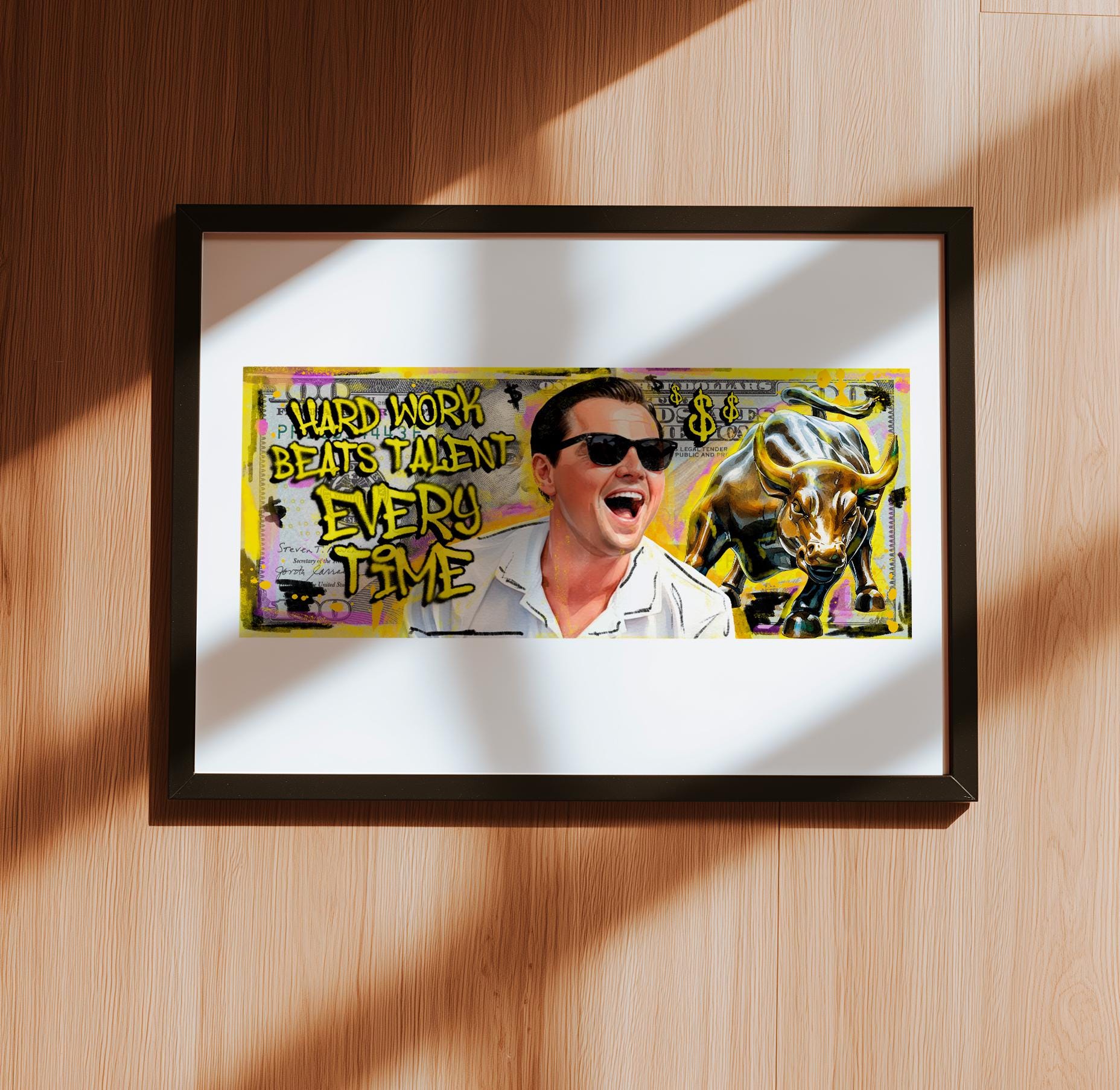 ウルフ・オブ・ウォールストリート ドルアートポスター：大胆なマネーデコレーション（デジタルダウンロード） - Etsy 日本