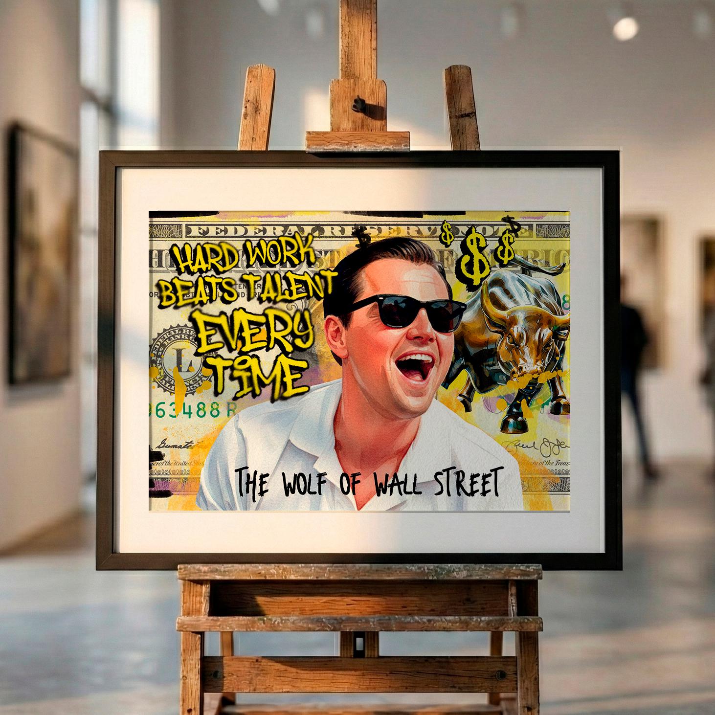 The Wolf of Wall Street 額装ポスター Wolf of Wall Street Dollar Poster - Etsy Canada