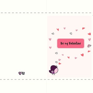 Postkarte „Sei mein Valentinsschatz“. Handgemachte Grußkarte. Druckbare Grußkarten. Glückwunschkarte. Druckbare romantische Postkarte
