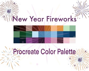 Colors for New Year's Eve - Procreate Color Palette
