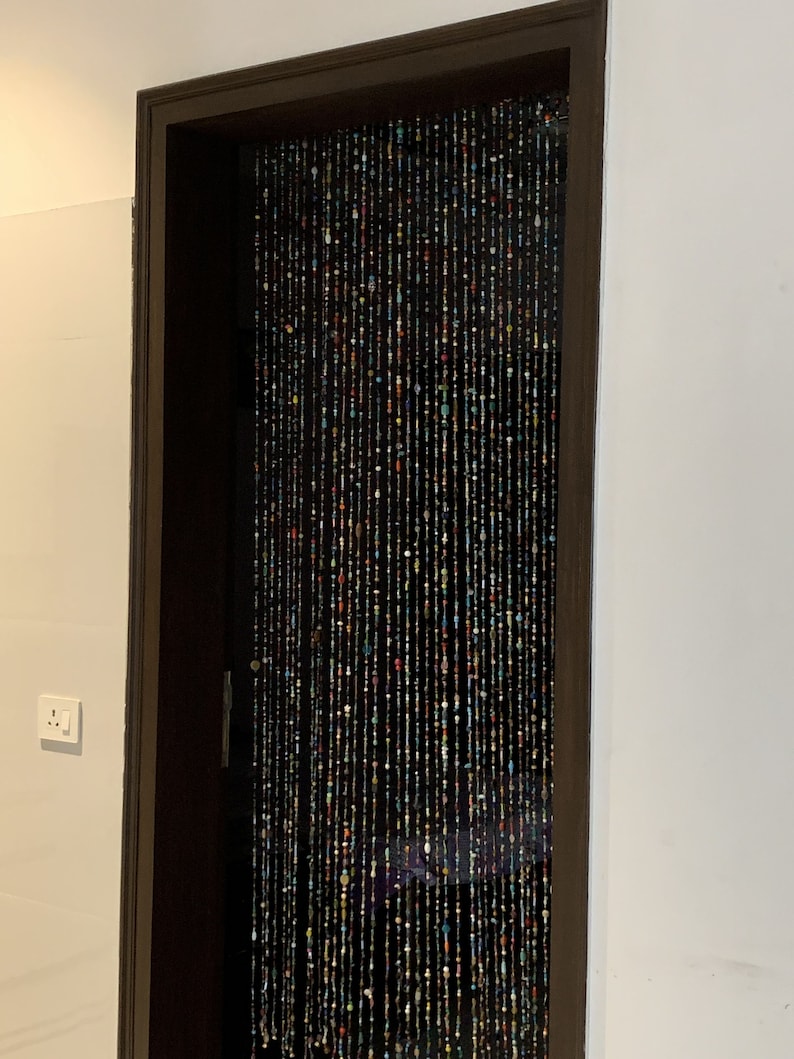 Glass Beaded Curtain Door Glass Curtain pure Glass Etsy