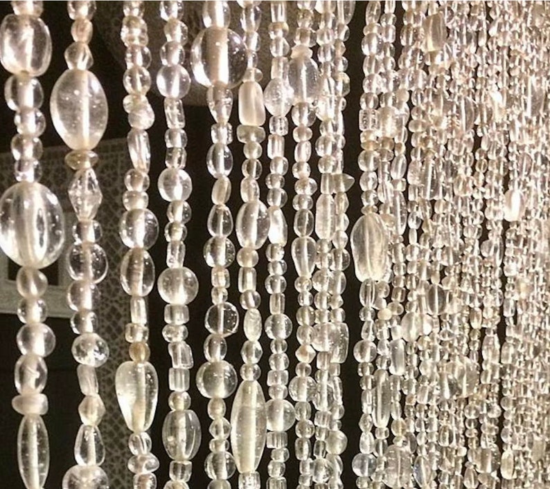 Glass Beaded Curtain Door Glass Curtain pure Glass Etsy