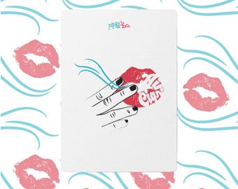 Air Cig Playing Cards - Sarcastic Hand Drawn Gift - Funny Poker Deck for Women - Nervous System Reset - Cheeky "I'm Done" Game Night Art