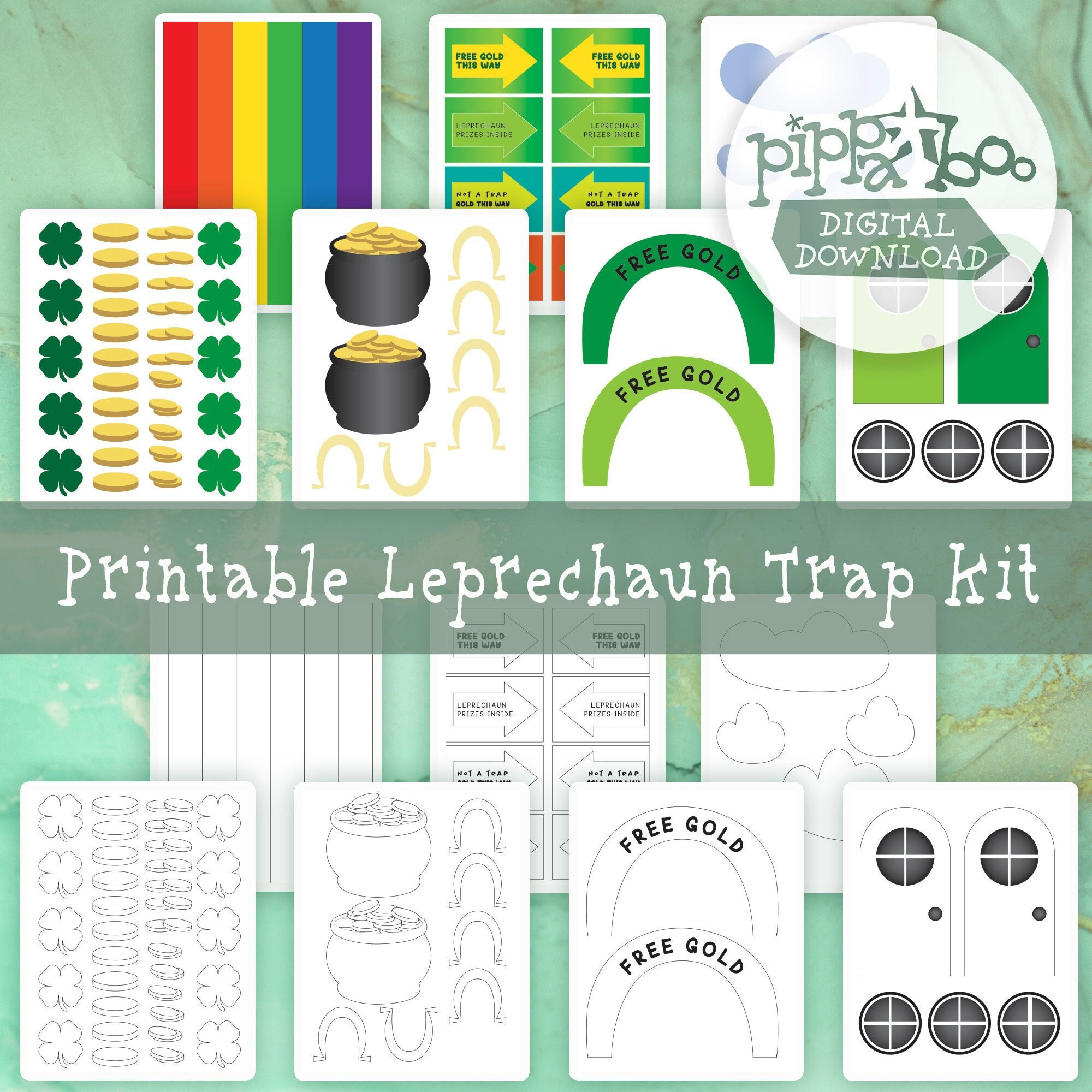 leprechaun-trap-kit-for-easy-home-or-school-projects-st-patrick-s-day-digital-download-printable-etsy for Free Printable Leprechaun Trap Signs Leprechaun Trap Kit for Easy Home or School Projects | St. Patrick's Day | Digital Download | Printable - Etsy for Free Printable Leprechaun Trap Signs