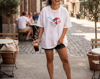 Air Cigs Heavyweight Unisex Tee | Oversized Graphic T-Shirt | Premium Garment Dyed Cotton Shirt | Retro Aesthetic Top | Gift for Her or Him