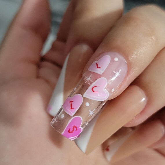 Heart Themed Nails